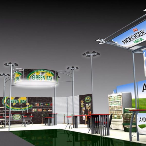 Excibition Booths for Green Bay & Amalthia at Ecofestival-Helexpo 3D