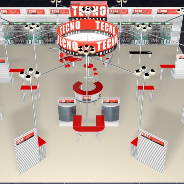 Excibition Booth for Tecnopneumatic at Workshop Equipment Expo-3D