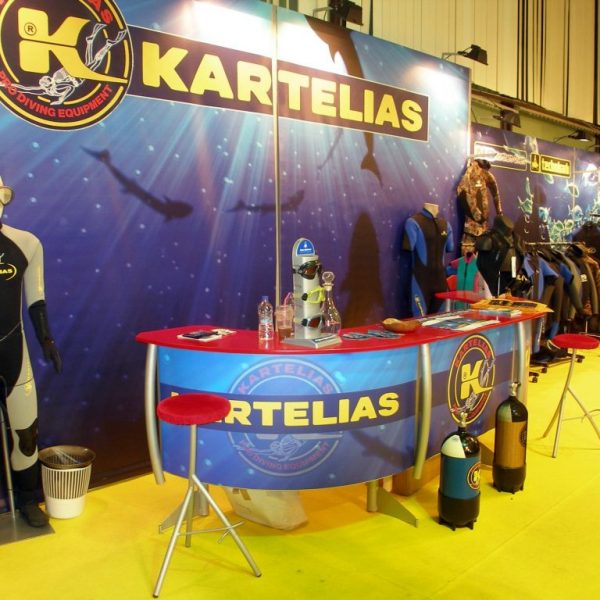 Excibition Booth For Kartelias Company At Outdoor Expo