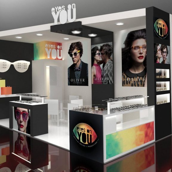 Excibition booth for Glasses Expo at Paris-Cube theme-variation