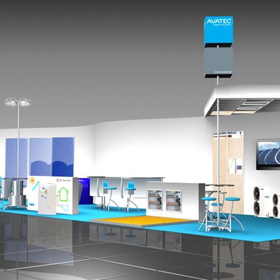 Excibition Booth for Avatec at Climatherm Expo 3D-the saggestion