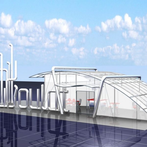 Outdoor Excibition Booth for Metal ,Chimney ,Flues and Stacks Company