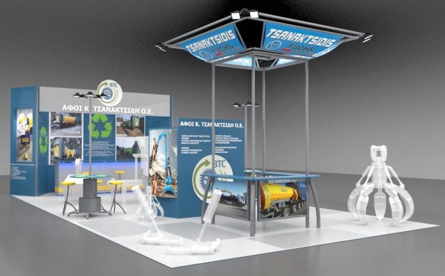 Εκθεσιακό περίπτερο της εταιρείας BTC Tsanaktsidis στην έκθεση VERDE-TEC 2018