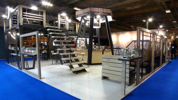 Double deck εκθεσιακό περίπτερο της εταιρίας BACKEM  Αφοι Τουντόπουλοι