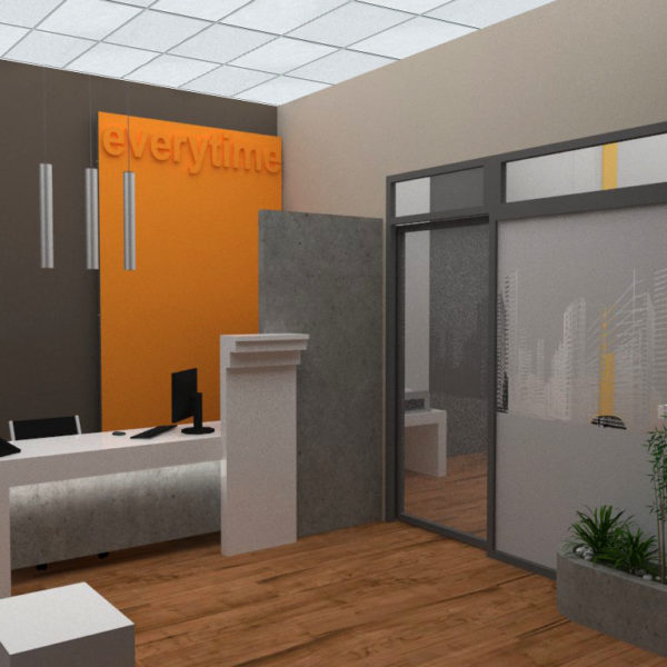 ανακαίνιση γραφείων real estate Real estate office Everytime