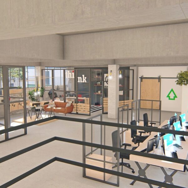 e-commerce company office interior design Ανακαίνιση τριόροφου νεοκλασσικού κτιρίου.