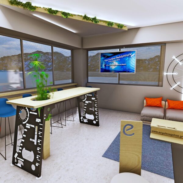 the modern design,of adgroup create a remarkable e-commerce office η Σχεδιασμός εργασιακού χώρου και καταστήματος.